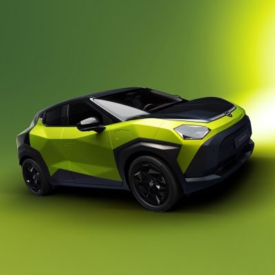 Bilde av en grønn nye Nissan JUKE elbil