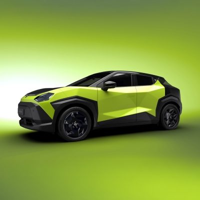 Bilde av en grønn nye Nissan JUKE elbil