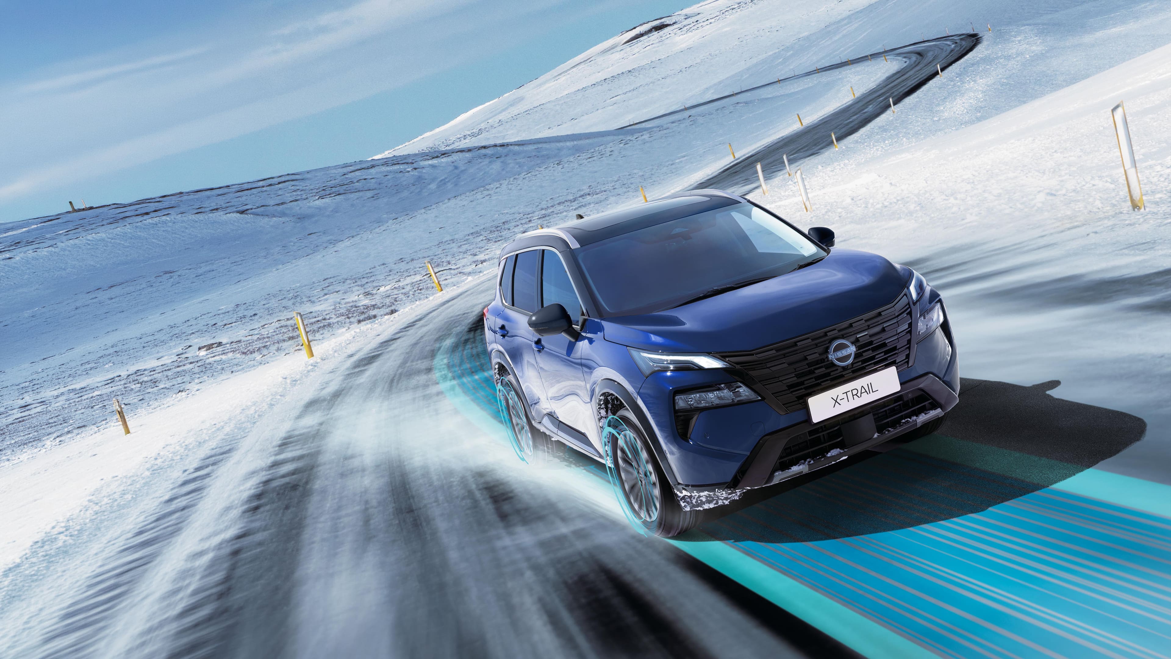 Nissan X-Trail – e-POWER – ujęcie w czasie jazdy 