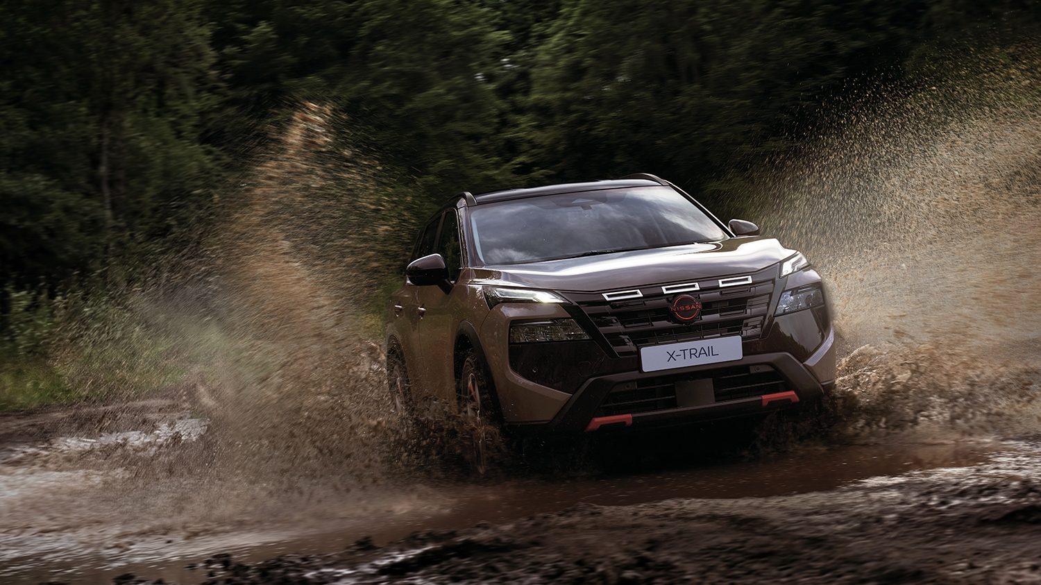 Nissan X-Trail N-Trek exterior shot in the forest