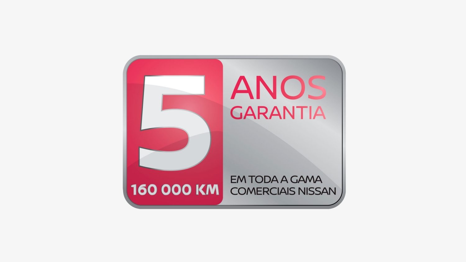 Logótipo da garantia de 5 anos da Nissan