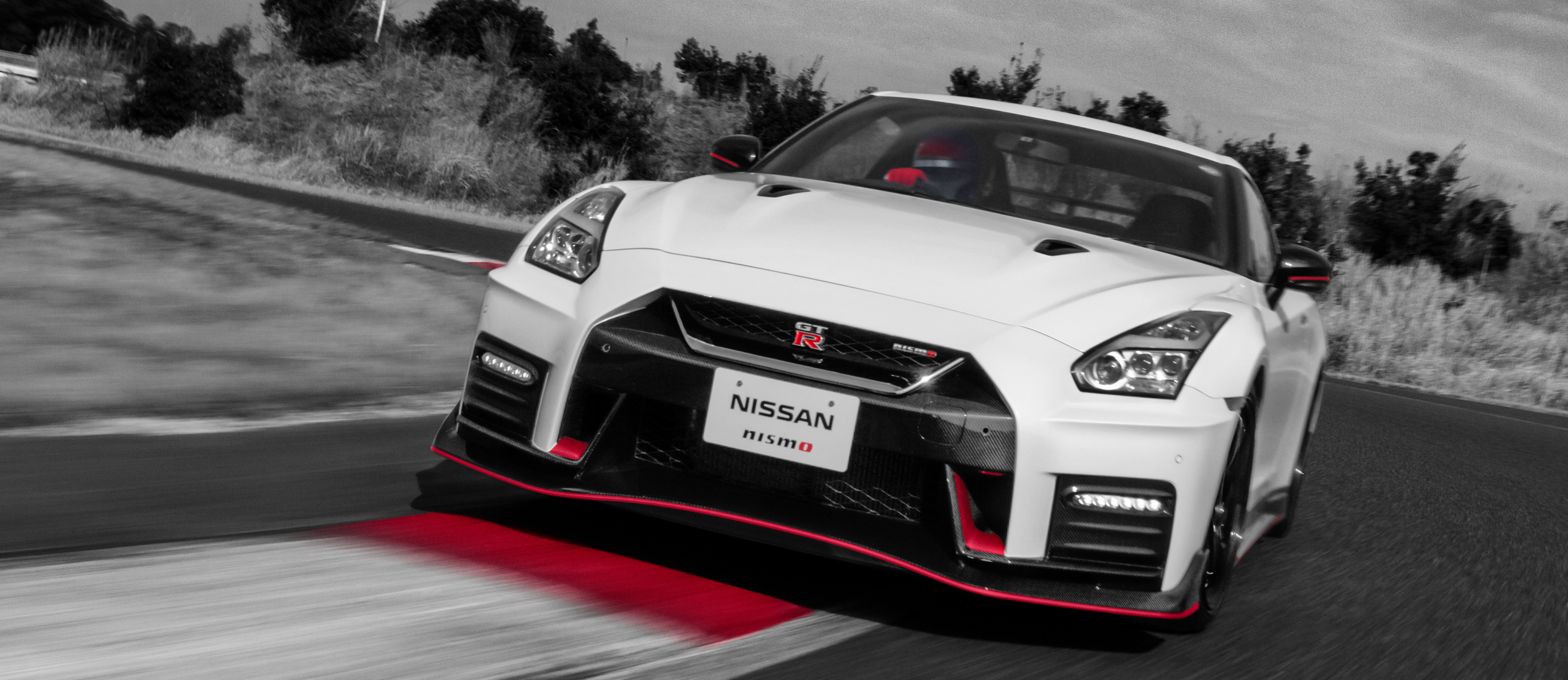 Nissan GT-R NISMO cornering on race track - Saudi Arabia performance driving experience