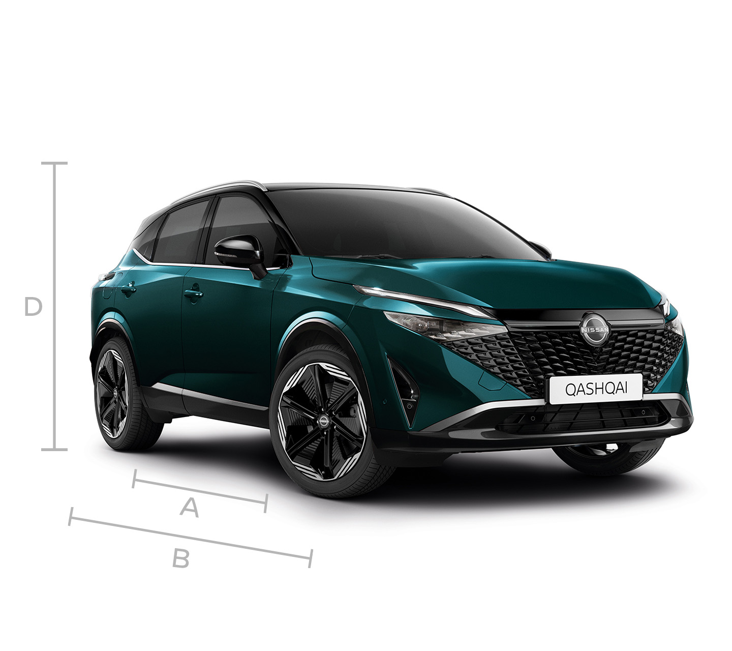 Nissan Qashqai e-Power N-Design 3/4 front pack shot - Hybrid SUV