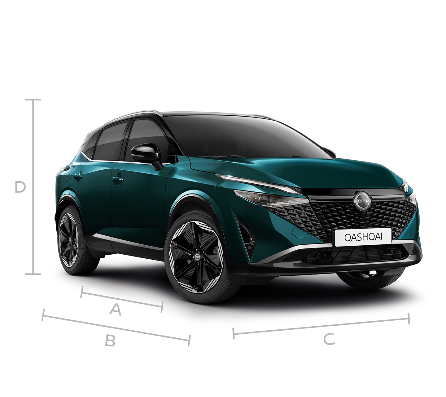 Nissan Qashqai e-Power N-Design 3/4 front pack shot - Hybrid SUV