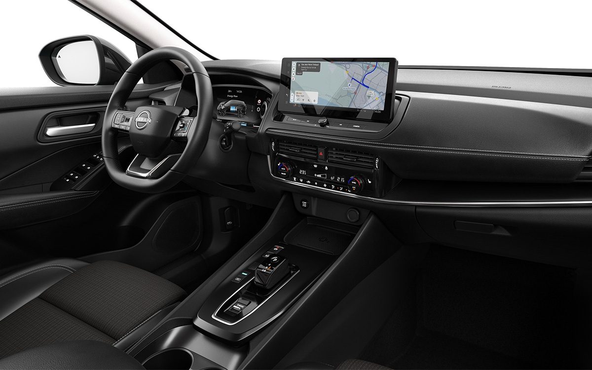 Nissan Qashqai e-Power interior close up view of N-Connecta seat trim