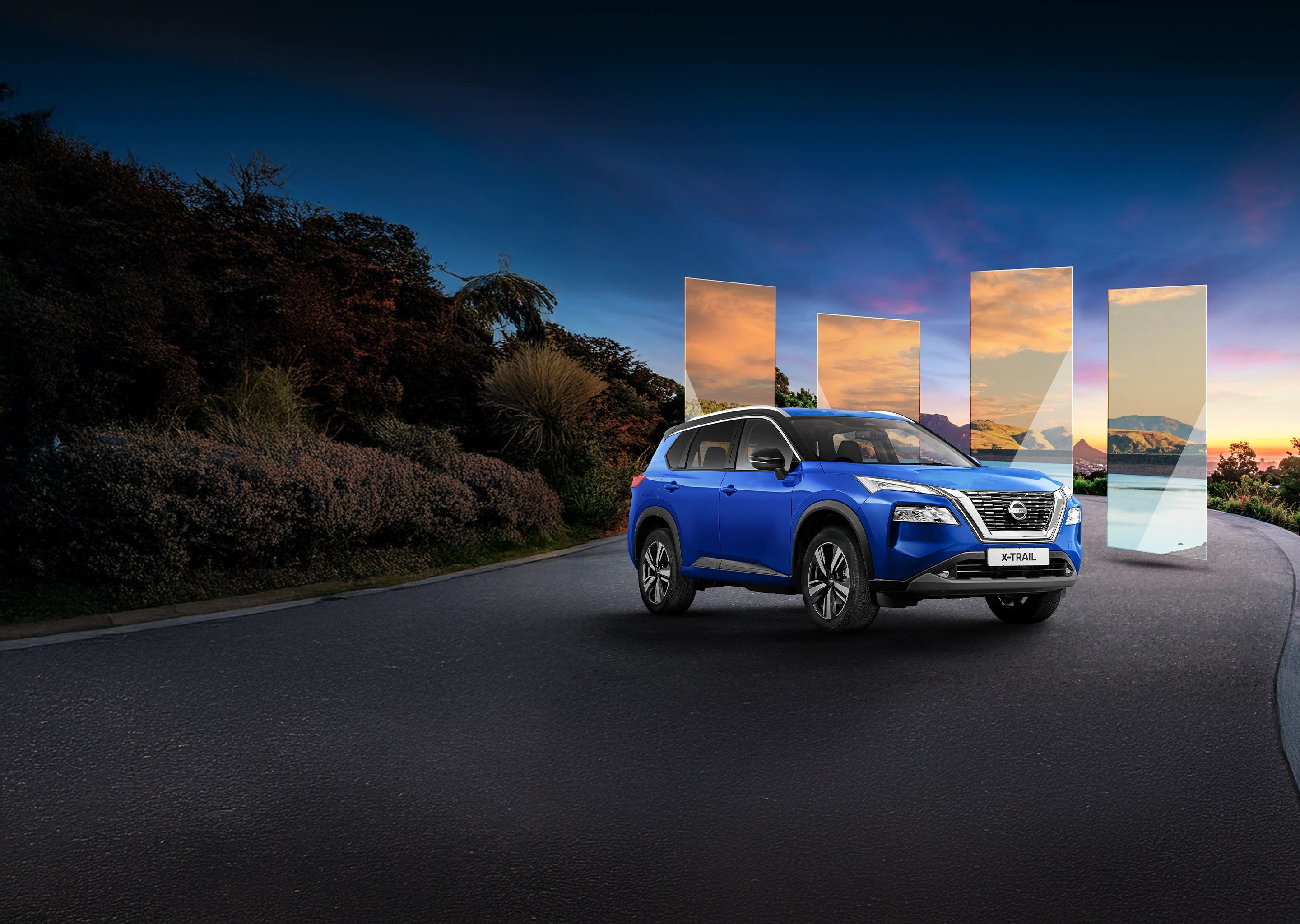 Nissan X-TRAIL on the hills